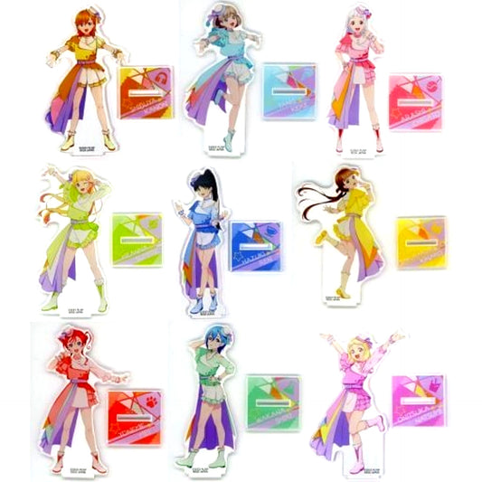 Set of 9 C Prize Acrylic Stand Sega Lucky Kuji ONLINE Love Live! Superstar!! 2022 Stage3 [USED]