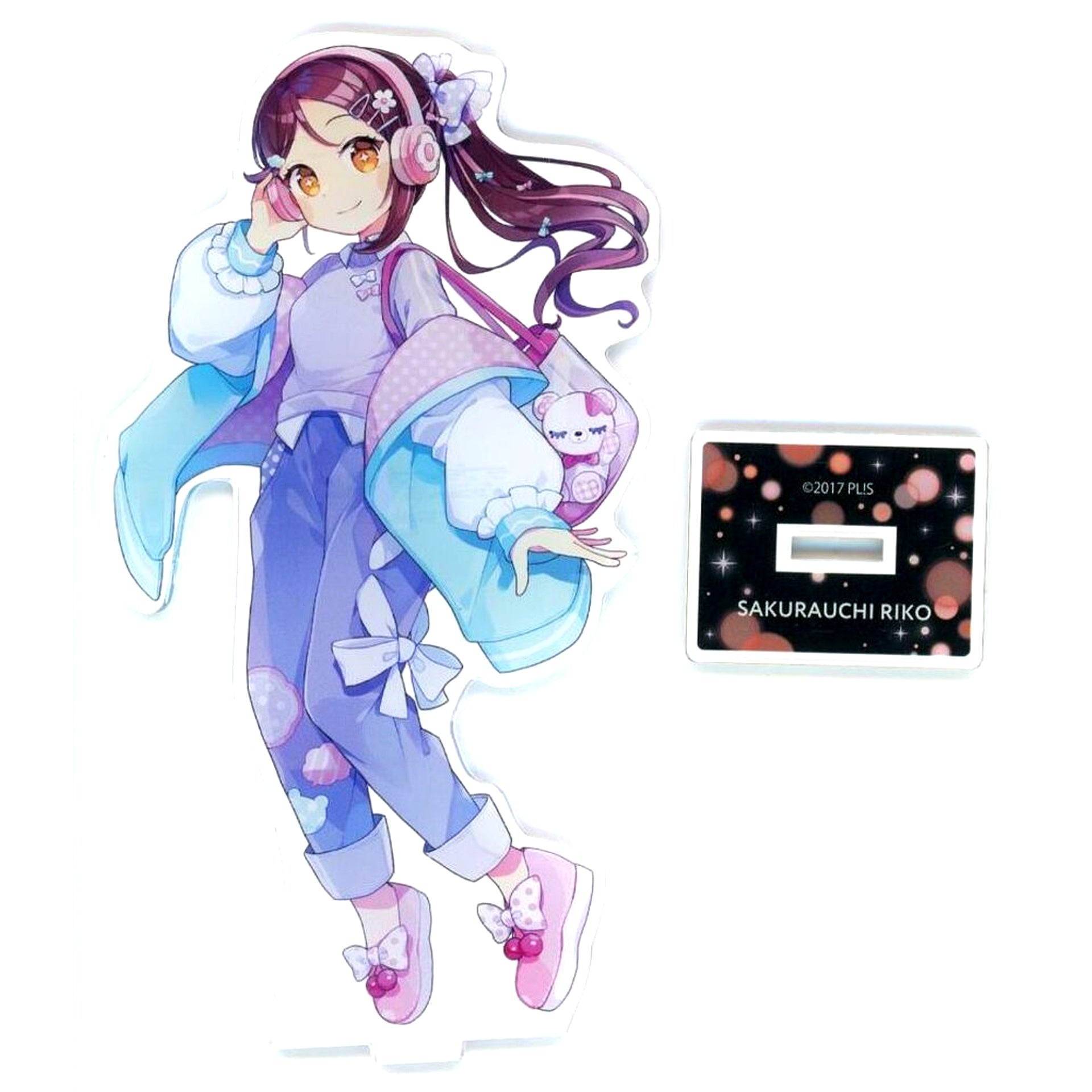 Riko Sakurauchi BIG Acrylic Stand Love Live! Sunshine!! x Hatsune Miku Village Vanguard Ltd [USED]