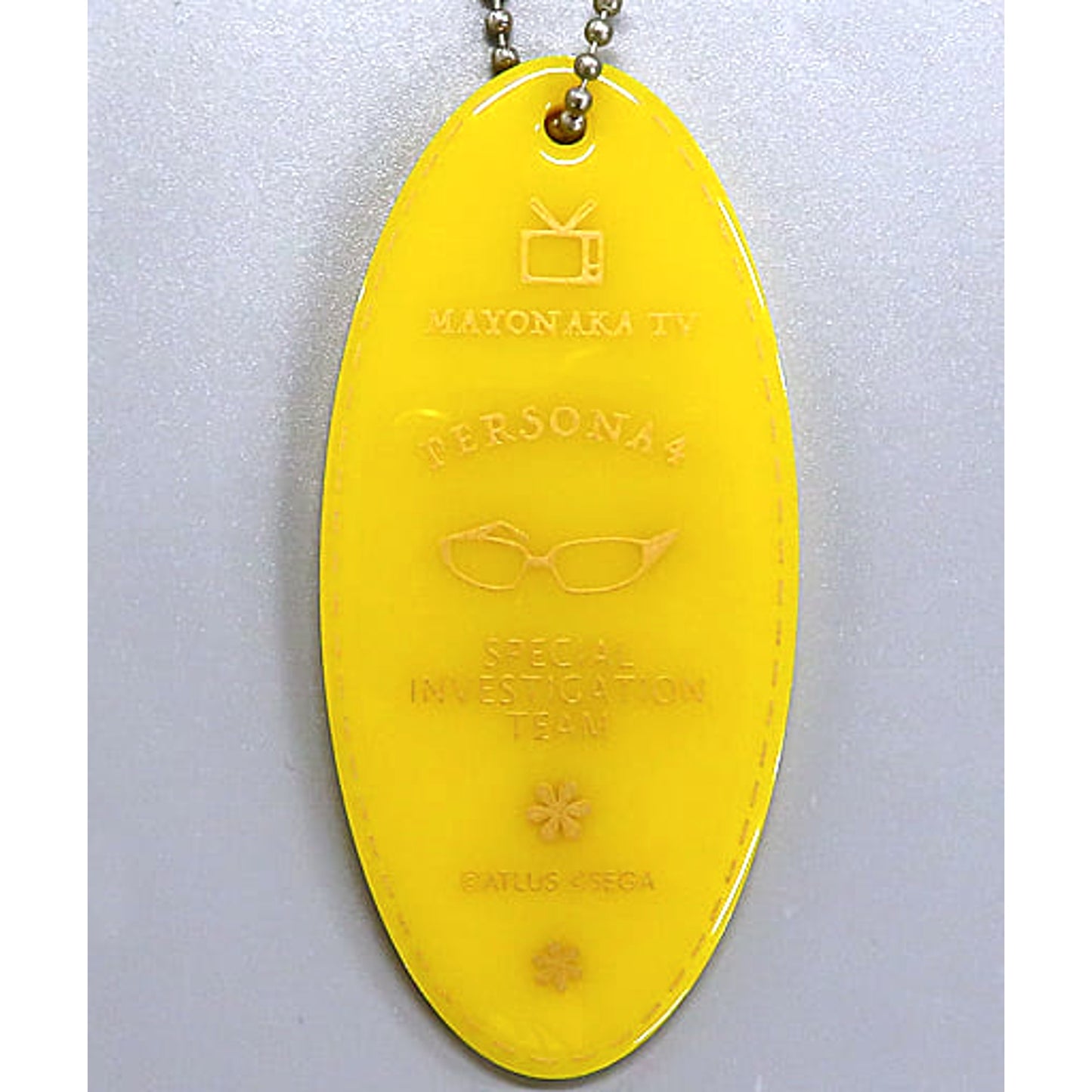 Persona 4 Motif Logo Vintage Acrylic Keychain Keychains [USED]