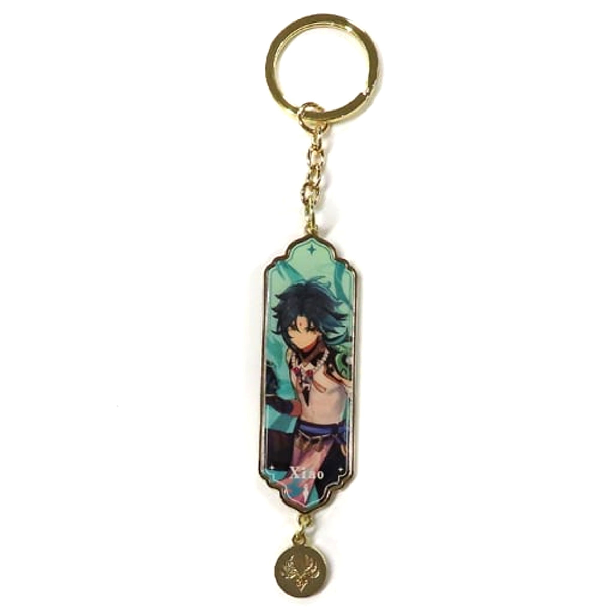 Genshin Xiao Guardian Yaksha Character Metal Epoxy Keyring Keychains [USED]