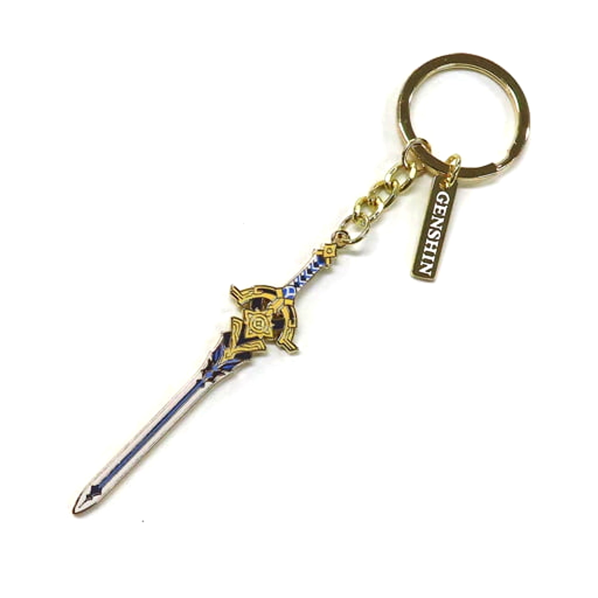 Genshin Cinnabar Spindle Weapon Metal Keyring Keychains [USED]