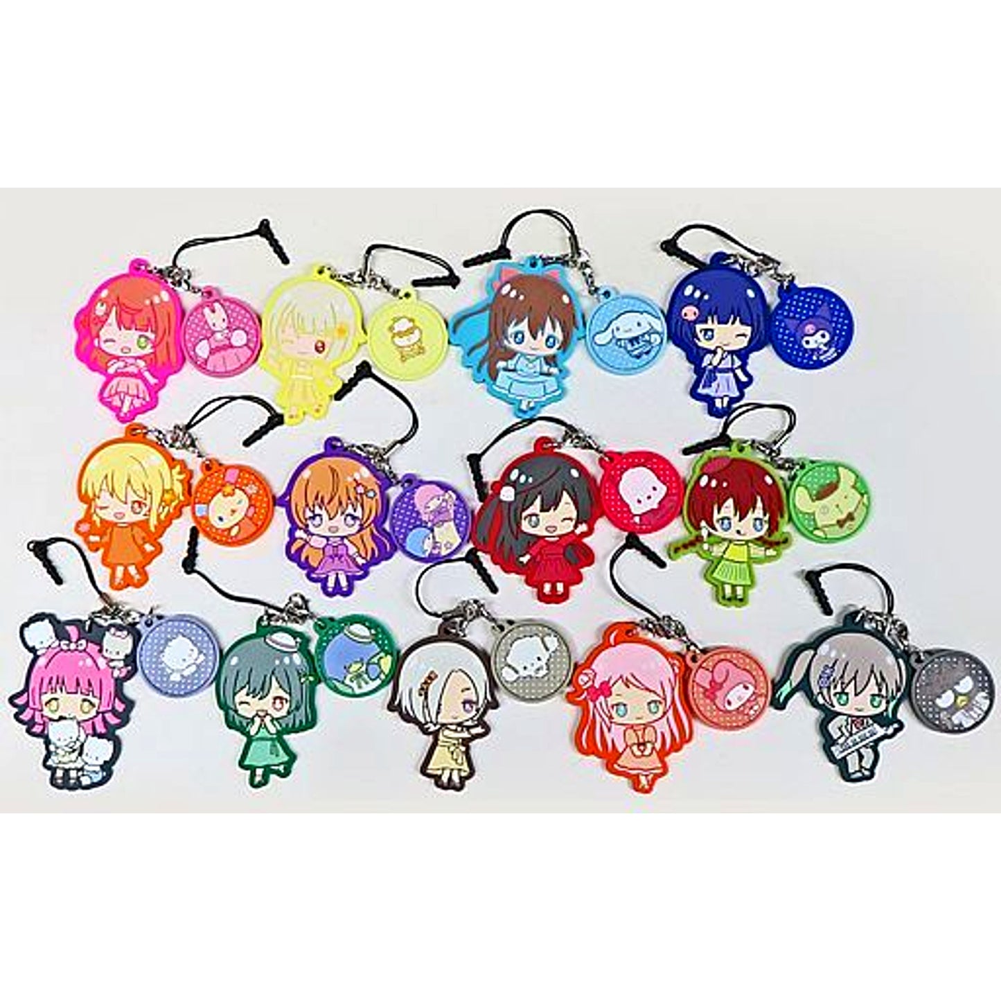 Set of 13 Love Live! Nijigasaki High School Idol Club x Sanrio Characters Rubber Strap [USED]