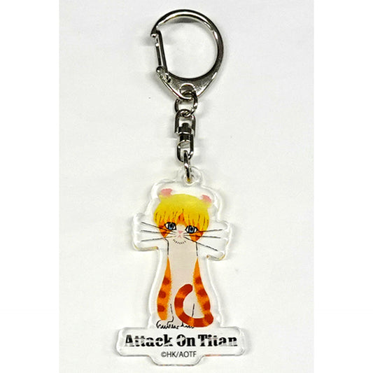 Armin Cat Attack on Titan x RE:SHAZAMA Kuroneko Design Acrylic Charm Collection [USED]