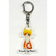 Armin Cat Attack on Titan x RE:SHAZAMA Kuroneko Design Acrylic Charm Collection [USED]