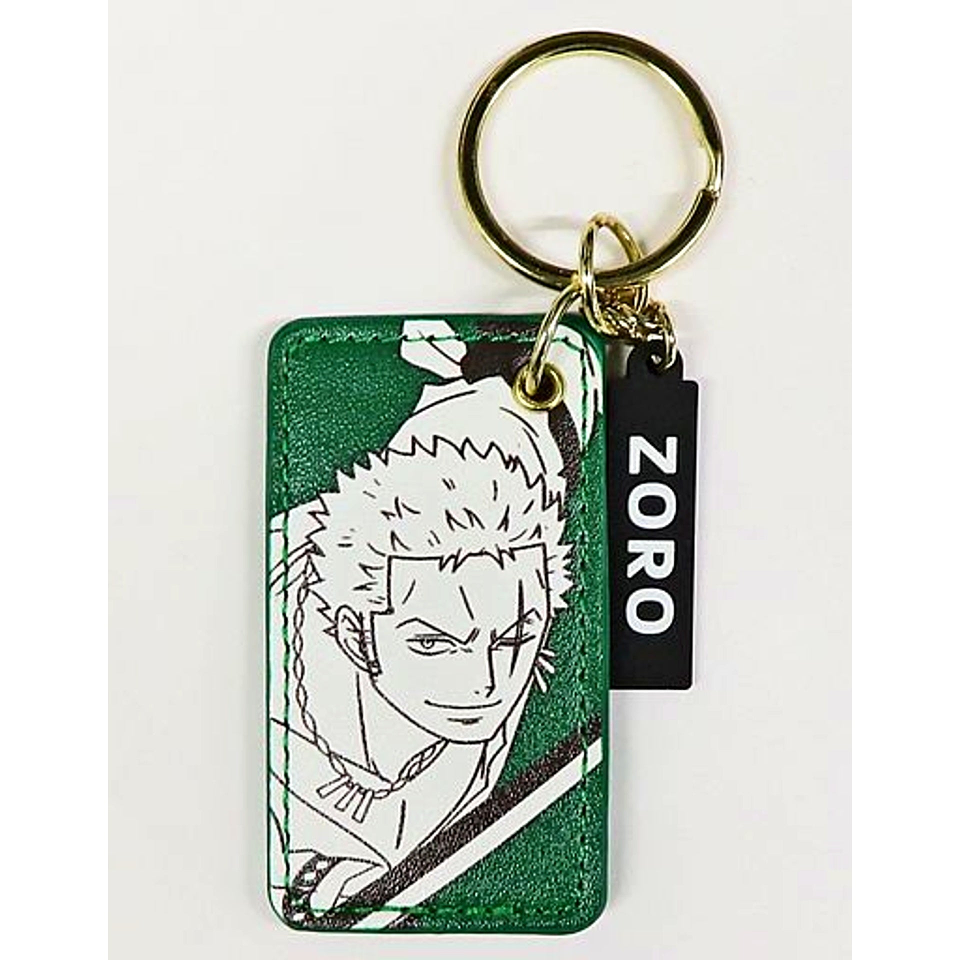 Roronoa Zoro One Piece FILM RED Thank You Mart Leather Style Keyring [USED]