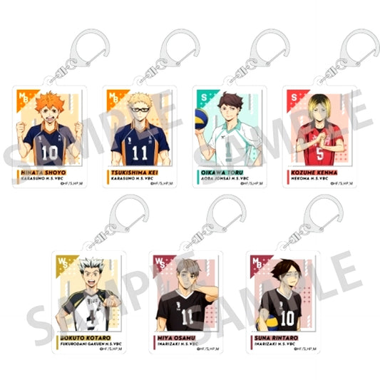 Set of 7 Haikyu!! Trading Acrylic Keychain A [USED]