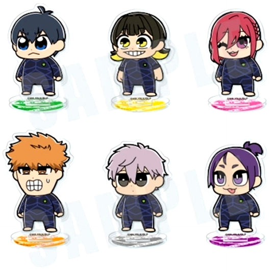 Set of 6 Blue Lock Bukubu Acrylic Stand [USED]