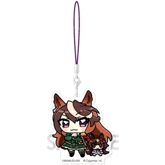 3 Symboli Rudolf & Sirius Symboli Umamusume: Pretty Derby Acrylic Strap With Plush Vol.3 [USED]