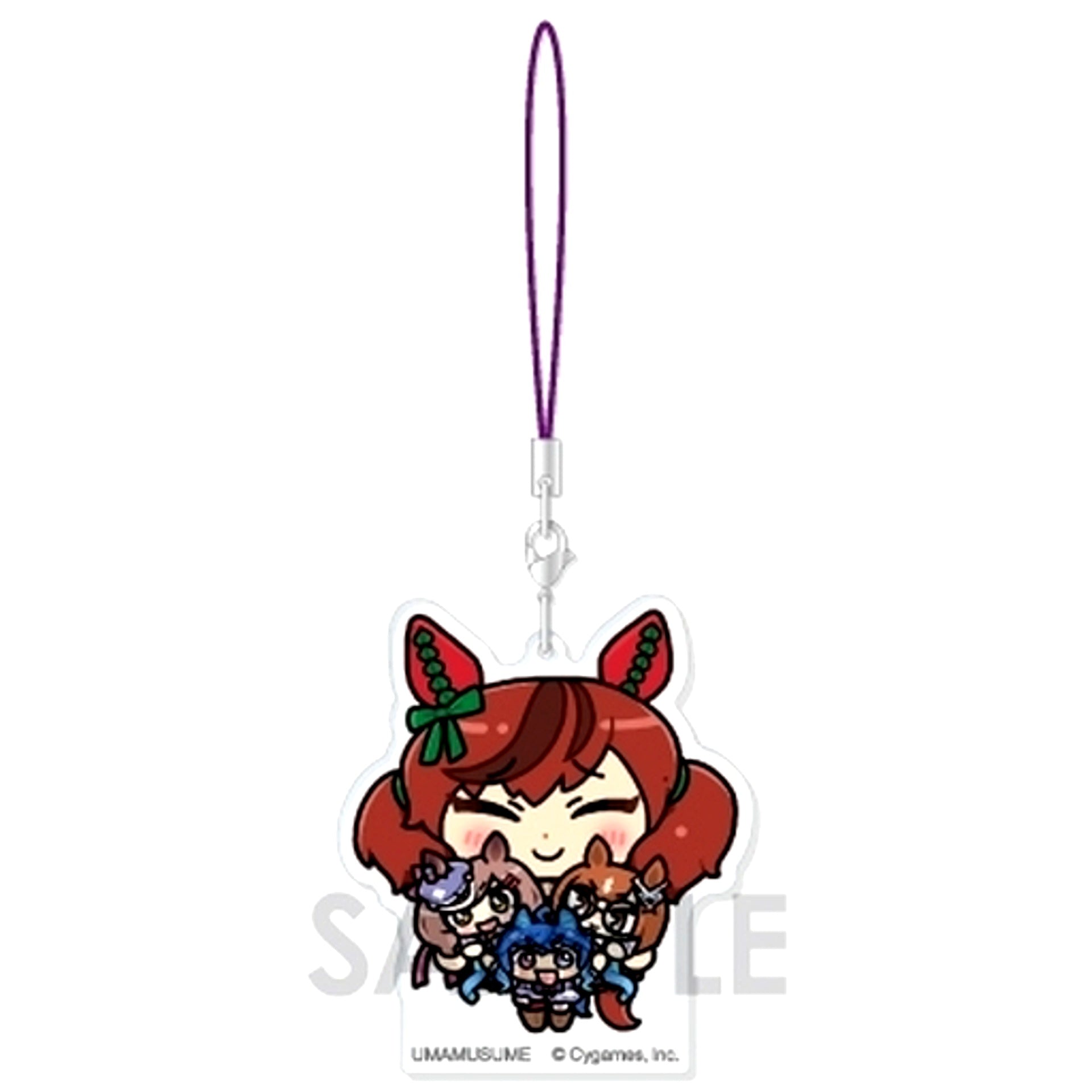 7 Nice Nature & Matikanetannhauser & Ikuno Dictus & Twin Turbo Umamusume: Pretty Derby Acrylic Strap With Plush Vol.3 [USED]