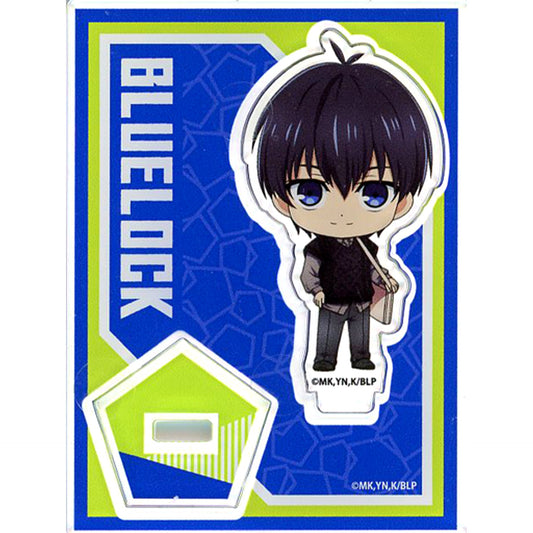 Yoichi Isagi Blue Lock POP UP SHOP in Marui Trading Acrylic Stand Casual Clothes Mini Chara Ver. [USED]