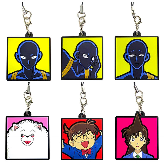 Set of 6 Detective Conan The Culprit Hanzawa Full of Hanzawa Capsule Rubber Strap [USED]