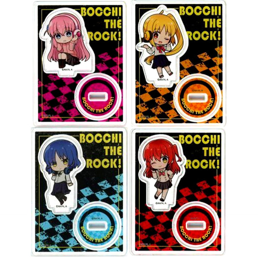Set of 4 Bocchi the Rock! POP UP SHOP Trading Acrylic Stand Mini Character Ver. [USED]