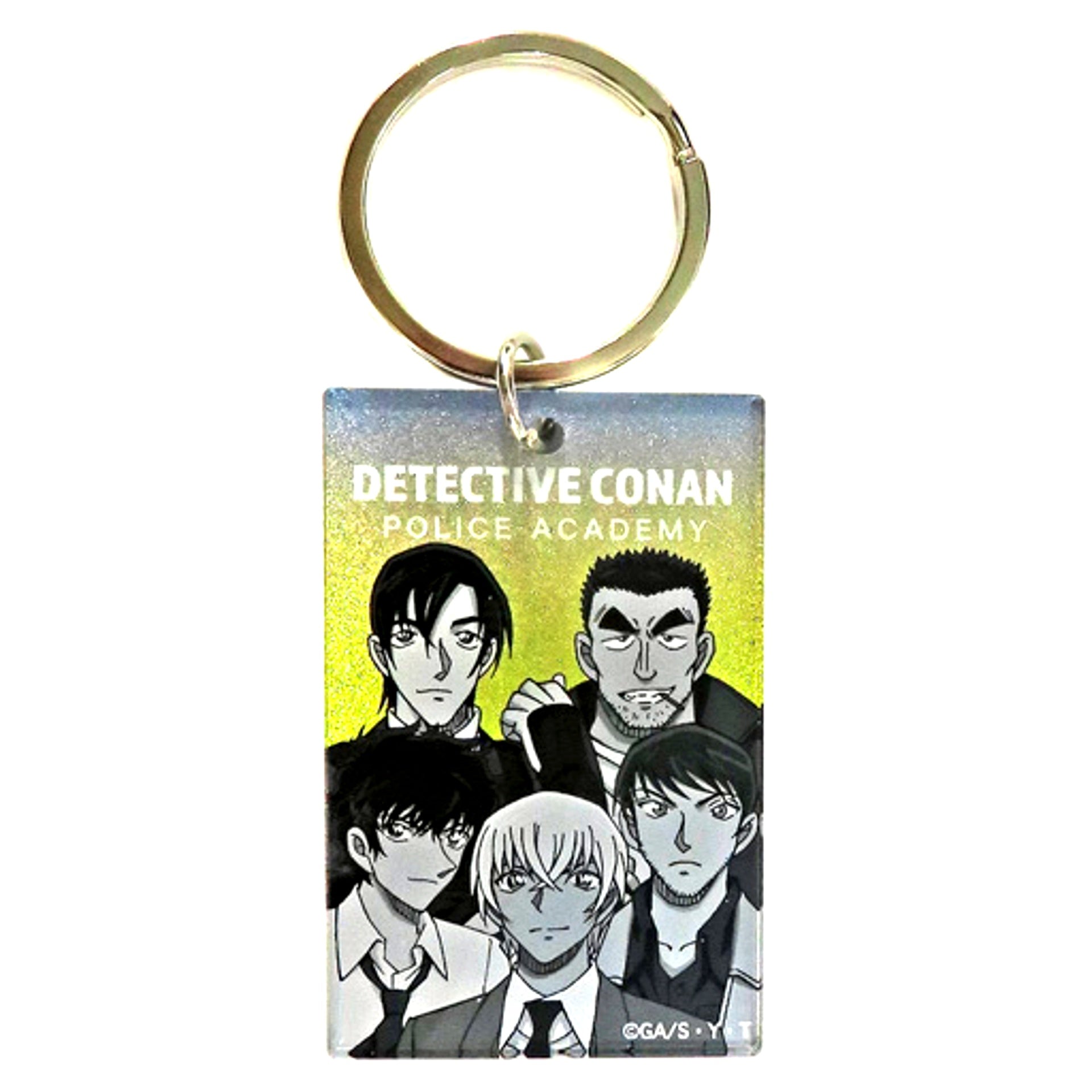 Police Academy Group Detective Conan Trading Metallic Acrylic Keychain vol.2 Detective Conan Plaza [USED]