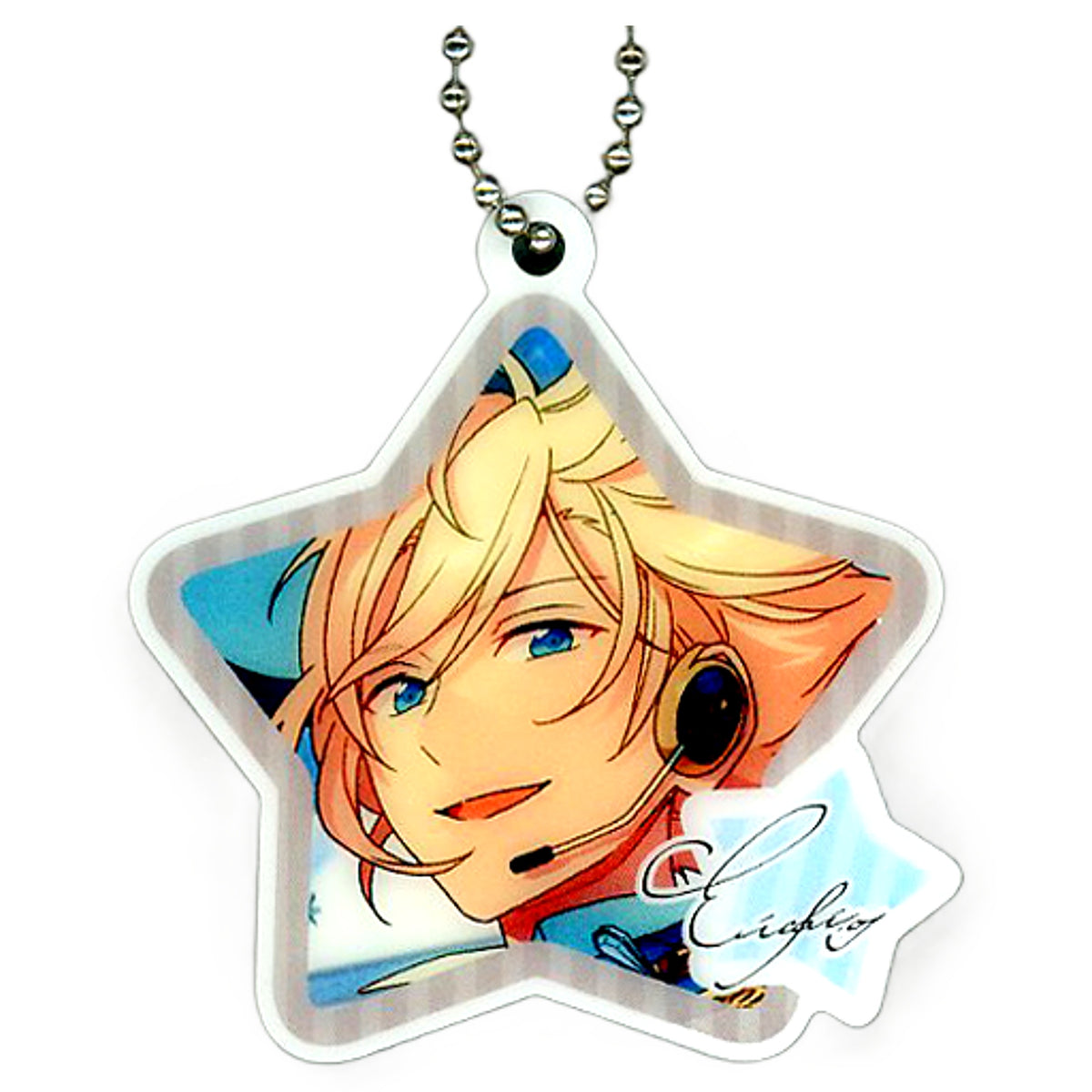 Ensemble Stars! Eichi Tenshouin Kyuvic Part 6 Plate Keychain Keychains [USED]