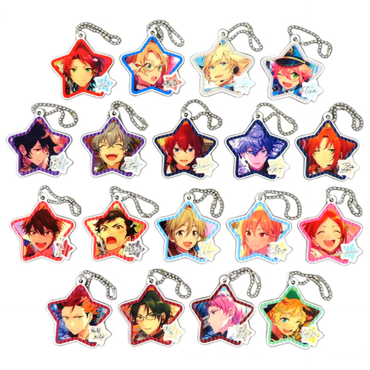 Ensemble Stars! Makoto Yuuki & Others Kyuvic Plate Keychain Part 6 All 18 Types Set Keychains [USED]