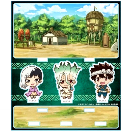 Senku and Chrome and Gen Dr.STONE Acrylic Diorama Design A [USED]