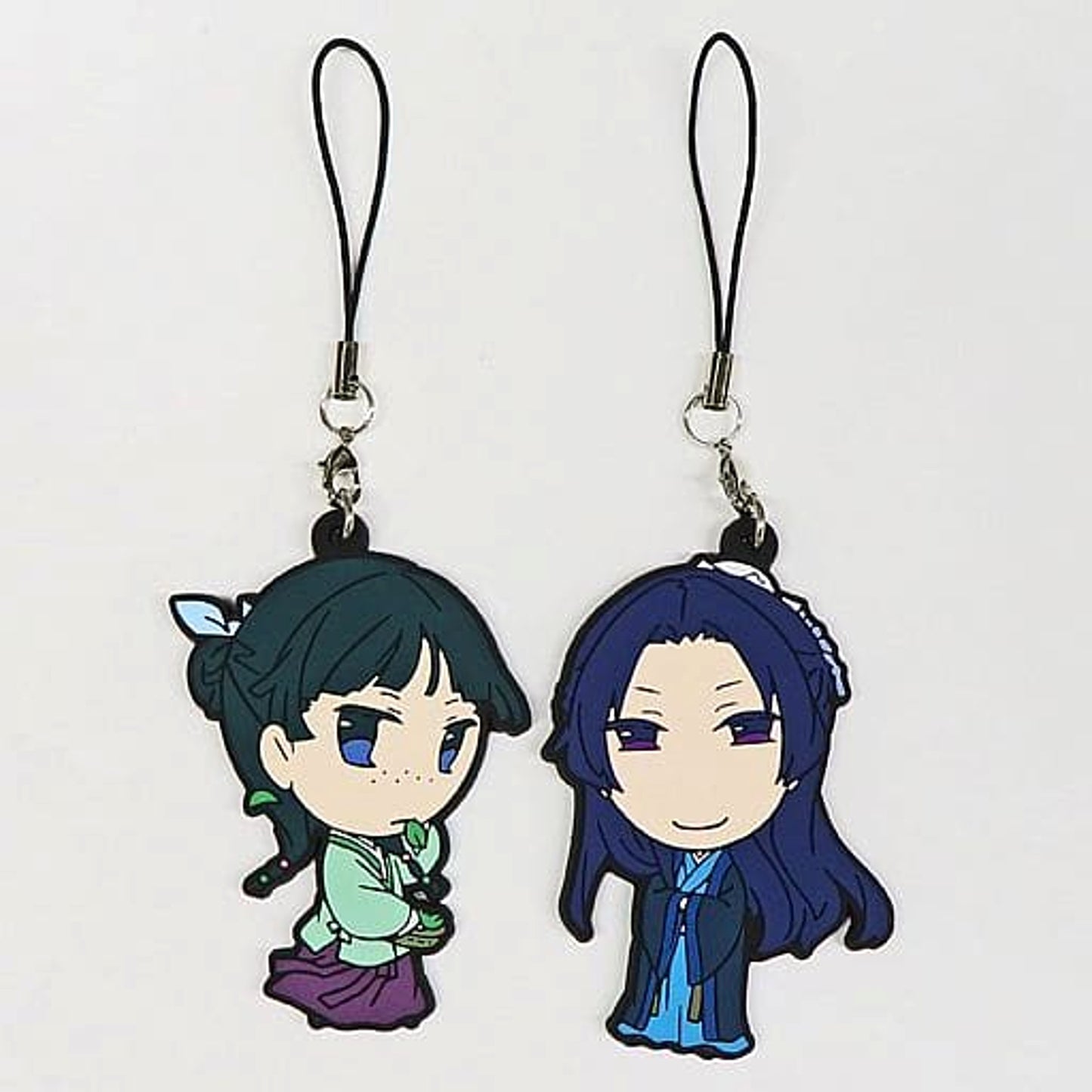 The Apothecary Diaries Maomao Jinshi Set of 2 Illustration by Toko Shino Rubber Strap Set Exclusive to Shufunotomo Infos Online Shop Light Novel Volume 9 Paid Bonus Offer Keychains [USED]