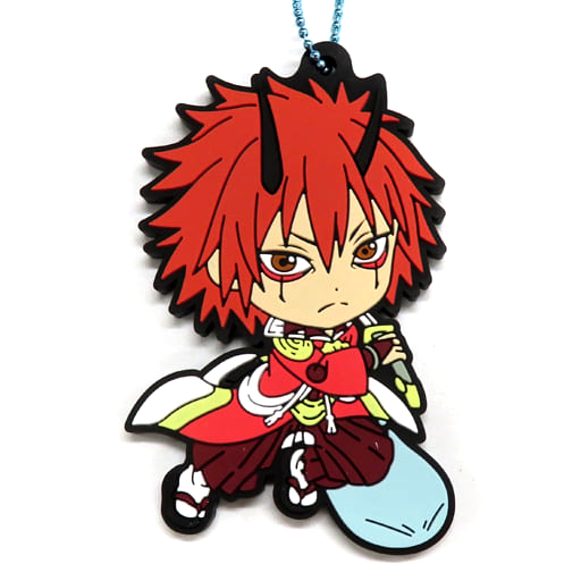 That Time I Got Reincarnated as a Slime: The Movie Scarlet Bond Benimaru Ichiban Kuji Rubber Charm Kyunchara Illustrations Prize G [USED]