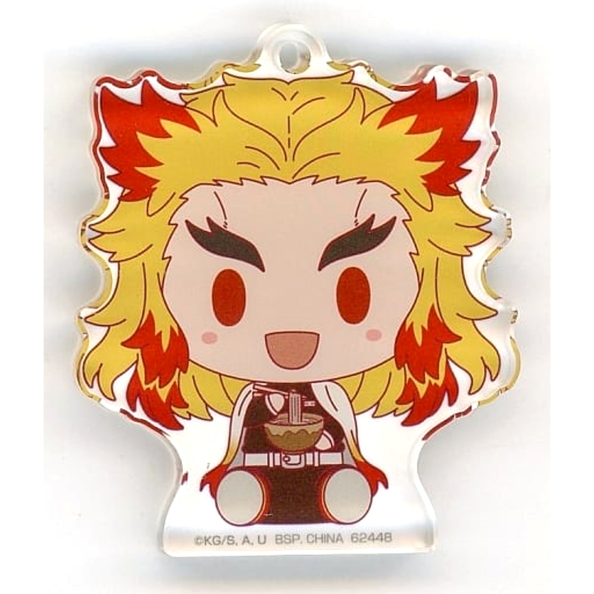 Demon Slayer: Kimetsu no Yaiba Kyojuro Rengoku Ichiban Kuji Demon Slayer's Will Part 3 Chokonokko Acritz Key Ring Prize F [USED]