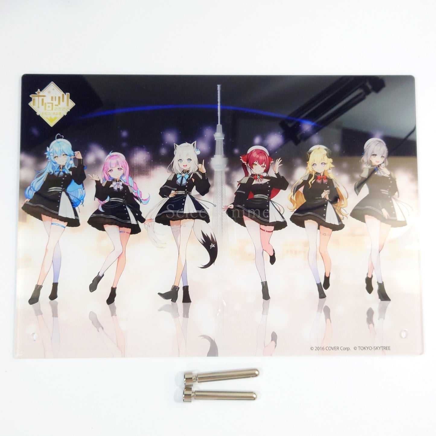 VTuber Hololive Shirakami Fubuki & Others Acrylic Art Board Tokyo Skytree Town Vol.2 Horotsuri 2022 Hotto suru Fuyu Limited Edition Acrylic Stands [USED]