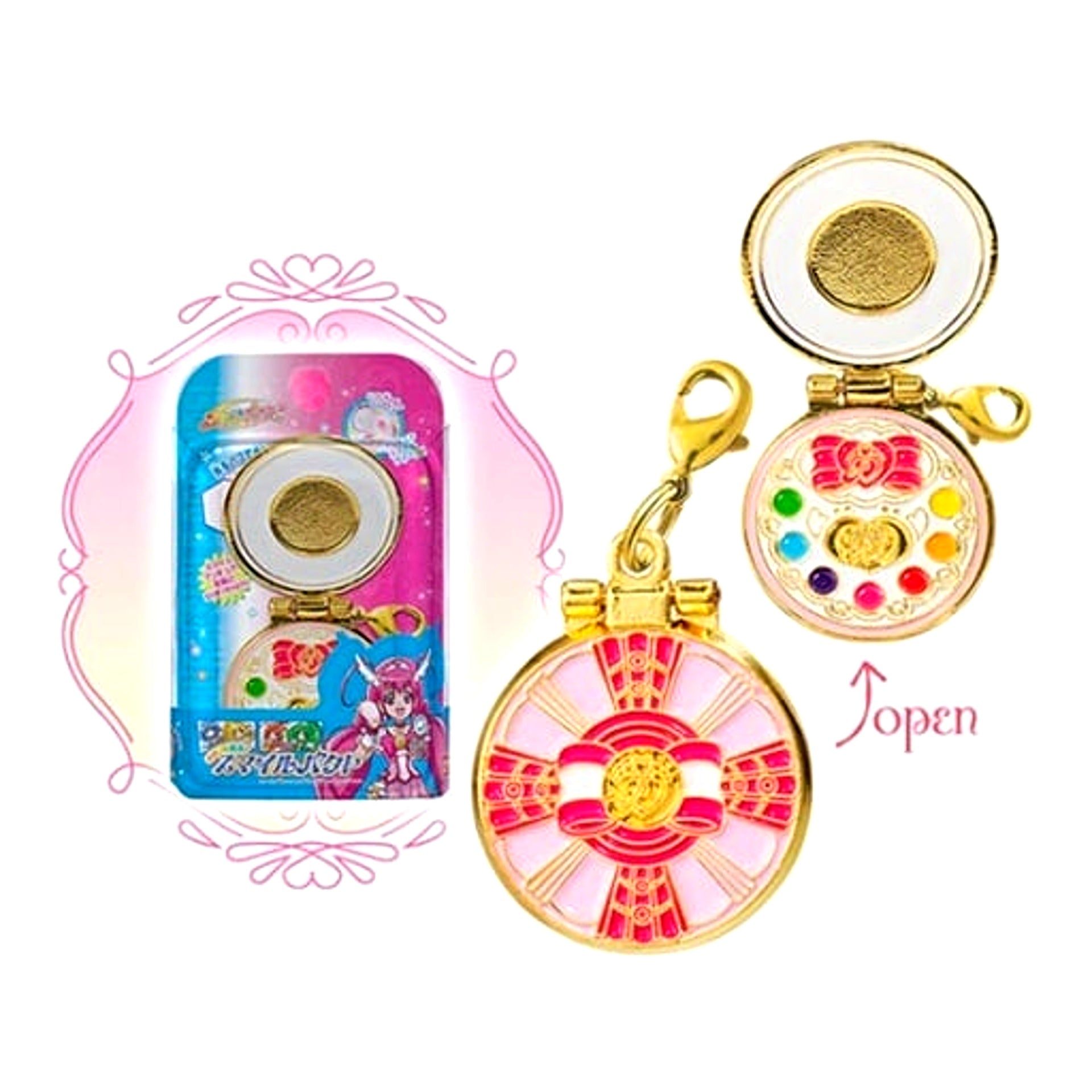 Smile Pact Lobster Clasp Ver. PreCure All Stars Transformation Diecast Charm & Package [USED]