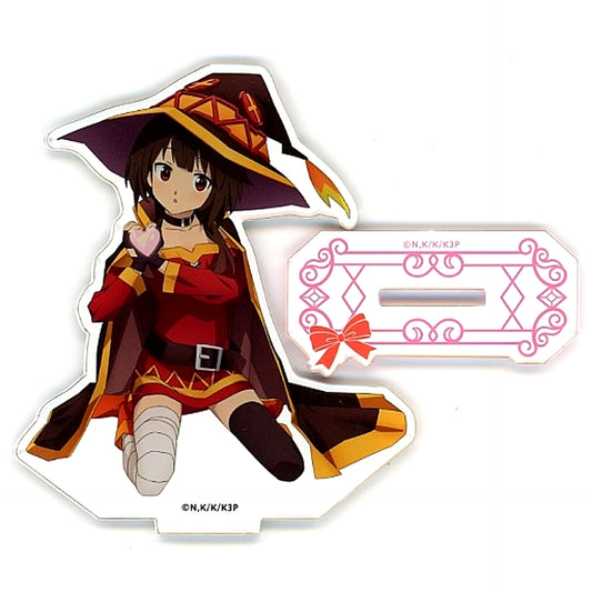 Megumin Heart B-3 Prize Kujibikido KonoSuba Megumin Birthday Kuji Acrylic Stand Figure [USED]