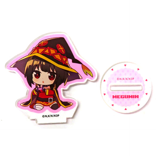 Megumin Heart C-3 Prize Kujibikido KonoSuba Megumin Birthday Kuji Mini Character Acrylic Stand Figure [USED]
