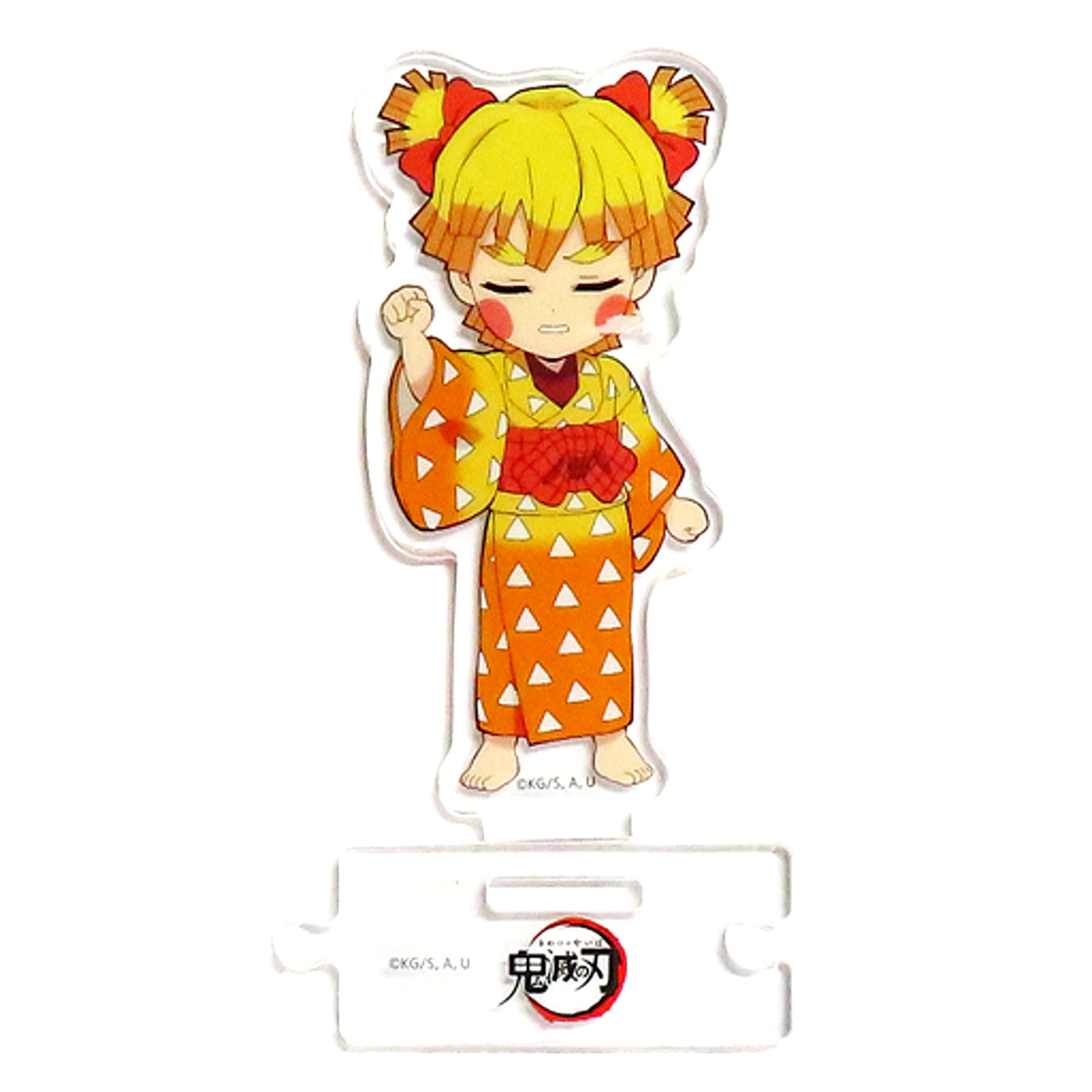 Zenitsu Agatsuma Yoshiko Normal Demon Slayer Mugen Train Entertainment District Arc Character Picture Scroll Cafe in ufotable Cafe Machi Asobi CAFE Illustration Mini Character Connecting Random Acrylic Stand A Entertainment District Arc [USED]