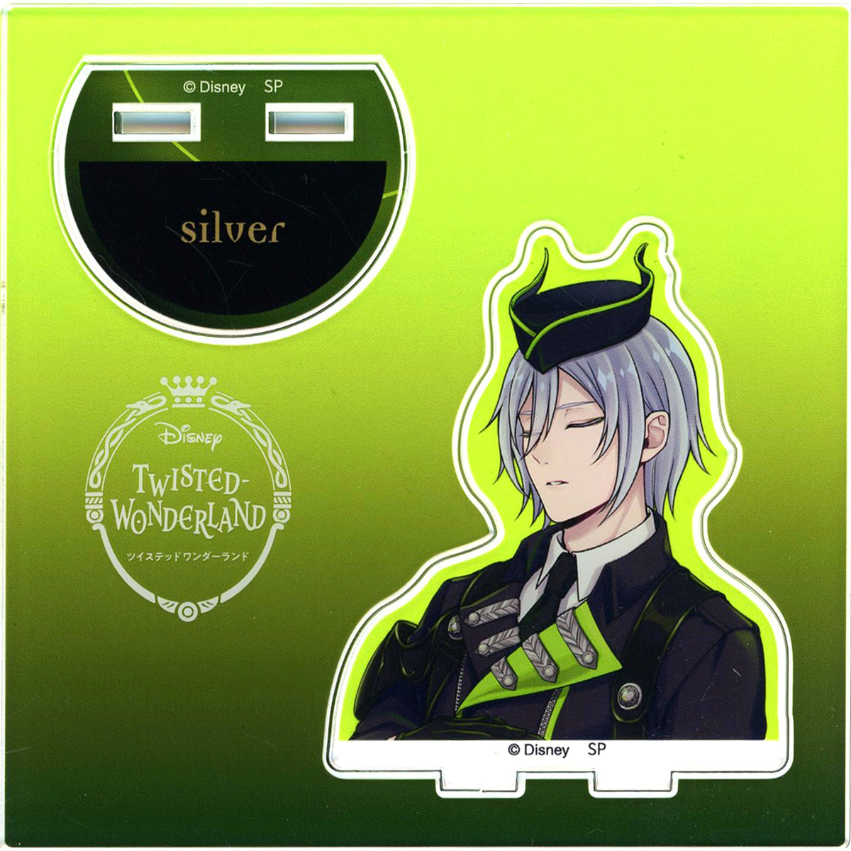 Silver Acrylic Stand LINE Art Disney Twisted-Wonderland [USED]