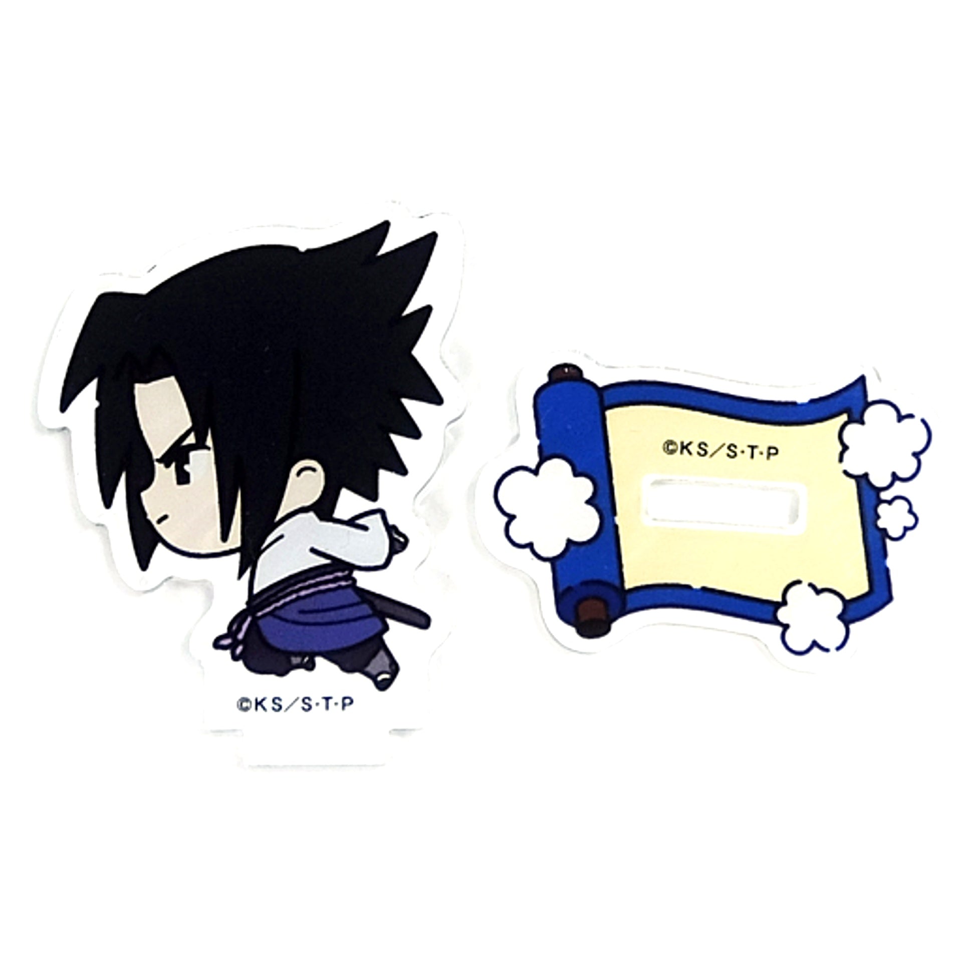 Sasuke Uchiha Naruto & Boruto: Naruto Next Generations Setsugetsu Fuka x Tree Village Cafe Mini Acrylic Stand Jajauma Collection Shippuden [USED]