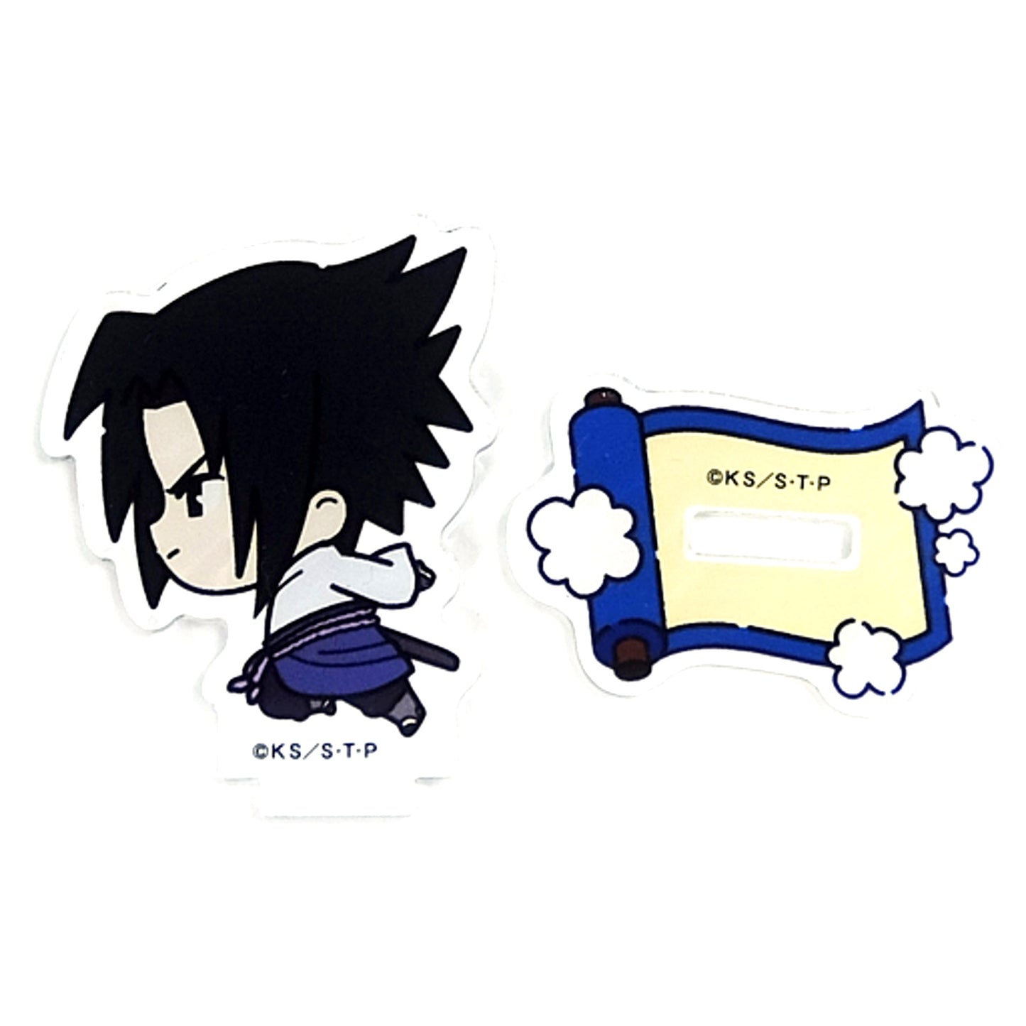 Sasuke Uchiha Naruto & Boruto: Naruto Next Generations Setsugetsu Fuka x Tree Village Cafe Mini Acrylic Stand Jajauma Collection Shippuden [USED]
