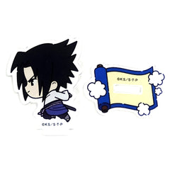 Sasuke Uchiha Naruto & Boruto: Naruto Next Generations Setsugetsu Fuka x Tree Village Cafe Mini Acrylic Stand Jajauma Collection Shippuden [USED]