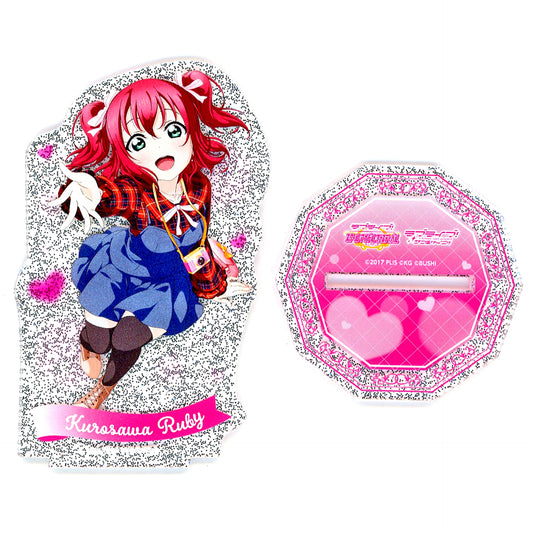 Ruby Kurosawa Love Live! School Idol Festival Aqours Kirarin Acrylic Stand World Travel Ver. [USED]