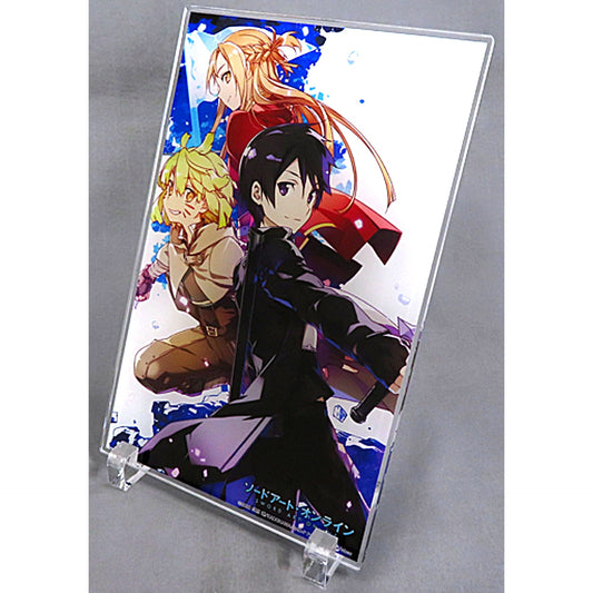 Kirito & Asuna & Argo Acrylic Plate 1 Sword Art Online Progressive [USED]