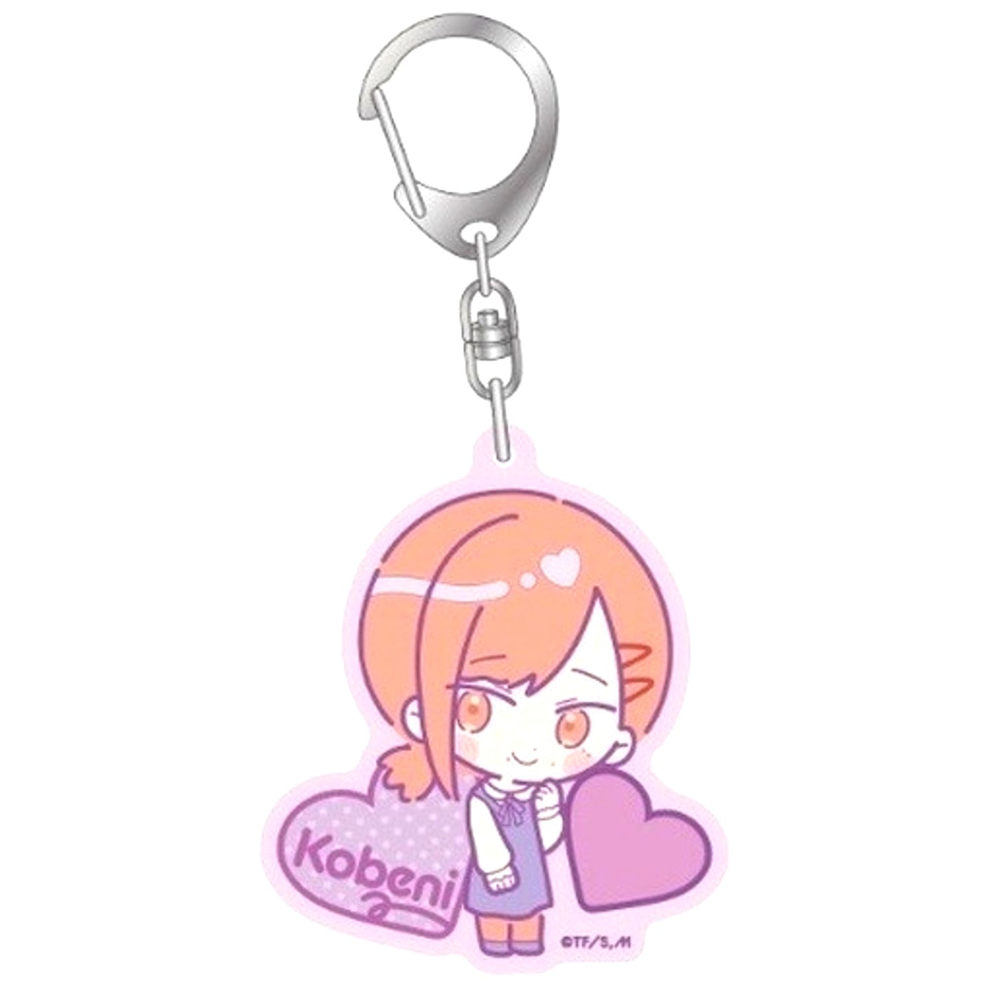 Kobeni Chainsaw Man LOVE PASTEL Acrylic Keychain [USED]