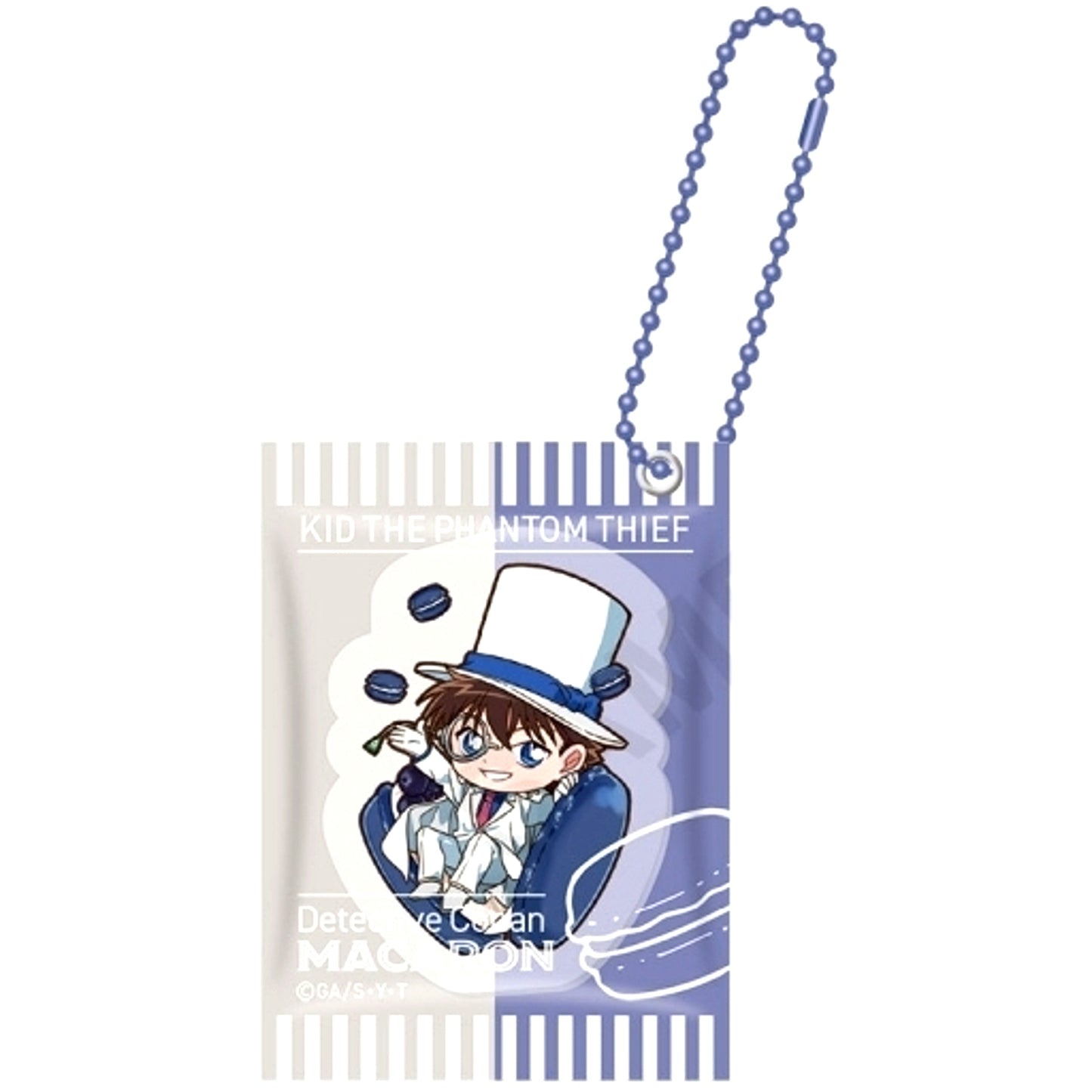 Kaito Kid Detective Conan Oyatsu Keychain Macaron ver. [USED]