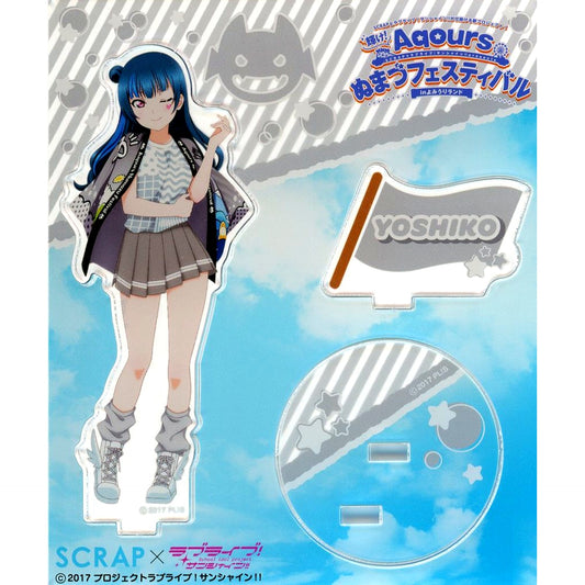 Yoshiko Tsushima Acrylic Stand Shine! Aqours Numazu Festival in Yomiuriland Love Live! Sunshine!! [USED]