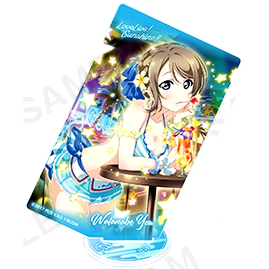 You Watanabe Aqours Love Live! School Idol Festival Trading Square Acrylic Stand Water Essence Ver. [USED]
