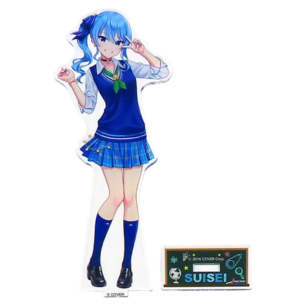 Hoshimachi Suisei VTuber Hololive Original Acrylic Stand Illustration by En Morikura FamilyMart Winter Holomart Campaign Exclusive [USED]