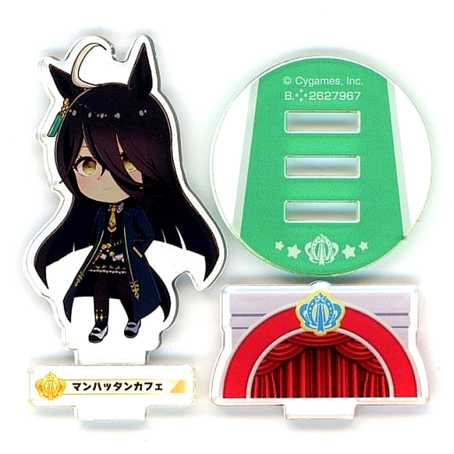 Manhattan Cafe Umamusume Pretty Derby Paddock Pose Acrylic Stand 3 Rare Background Base [USED]
