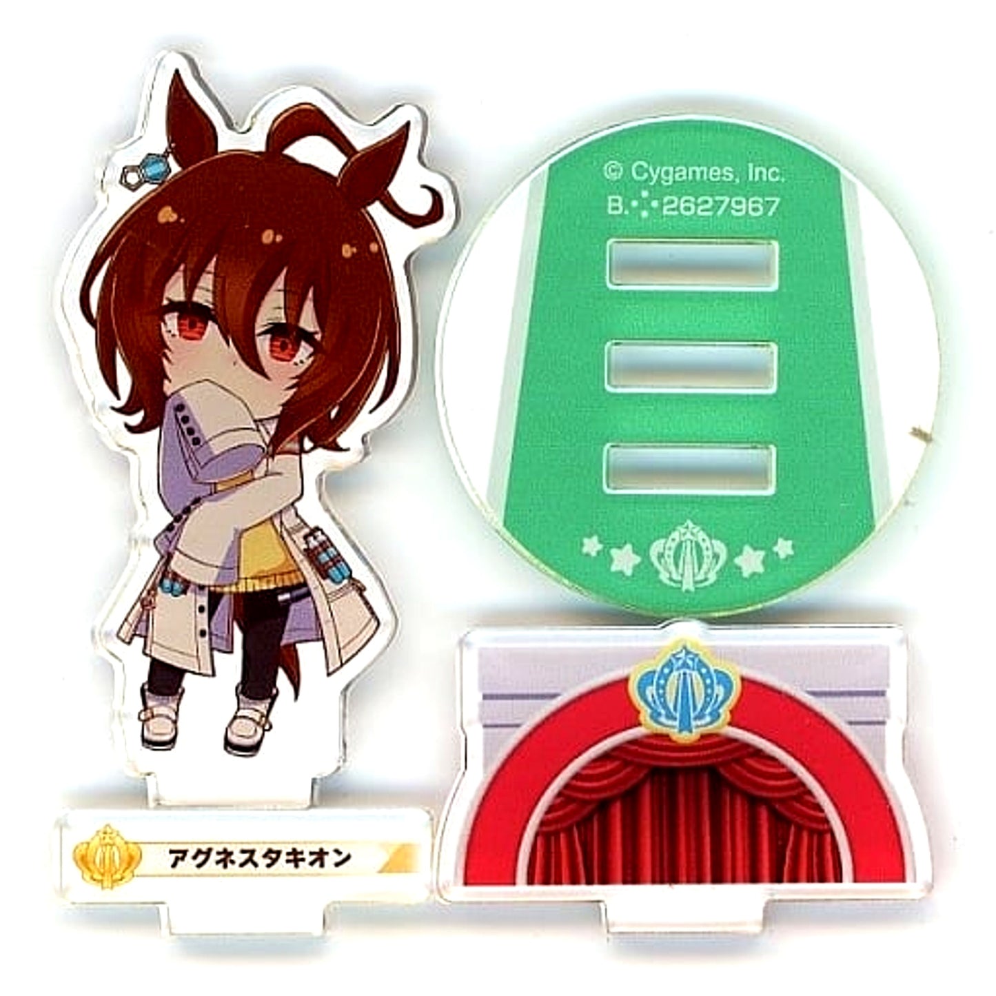 Agnes Tachyon Umamusume Pretty Derby Paddock Pose Acrylic Stand 3 Rare Background Base [USED]