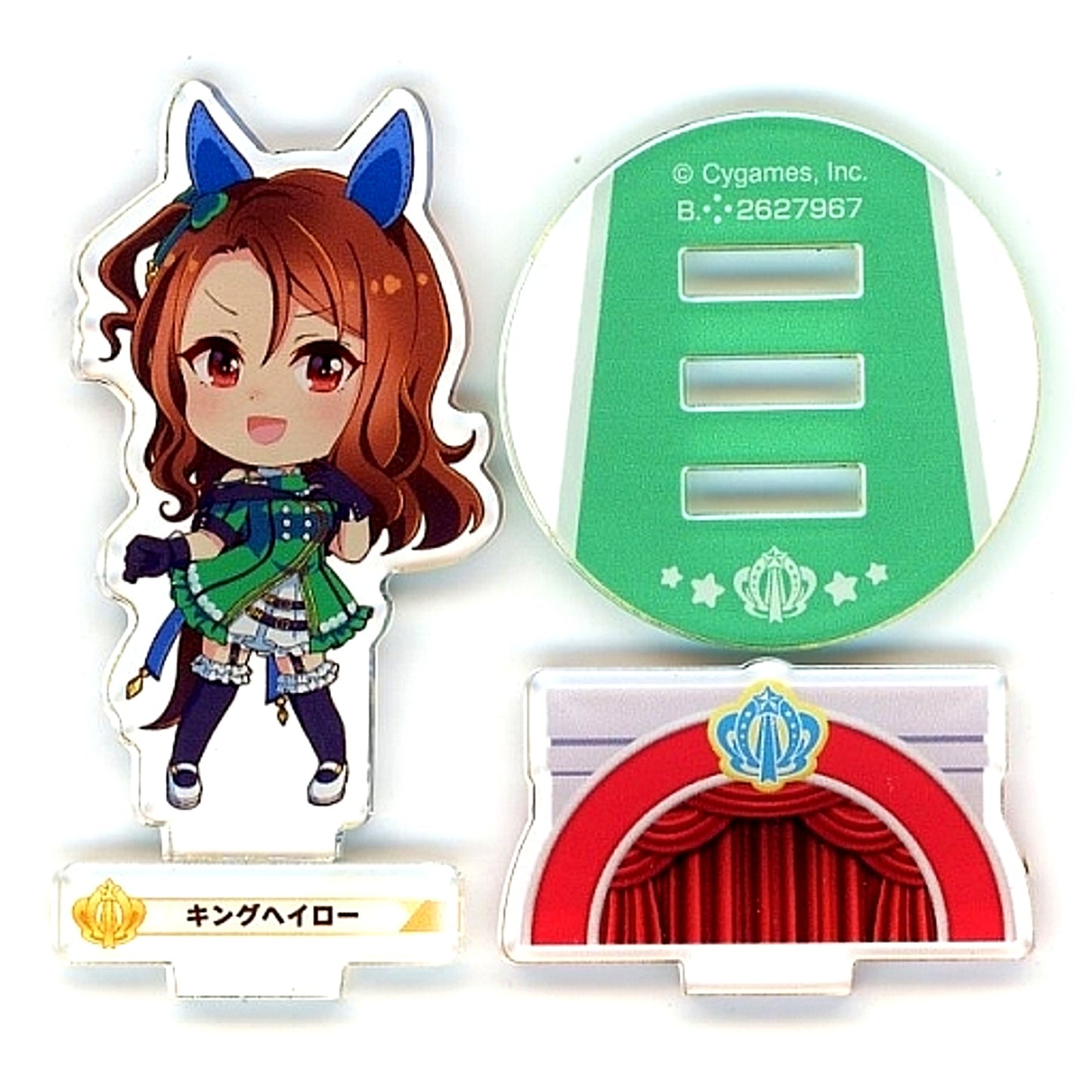 King Halo Rare Ver. with Background Base Umamusume: Pretty Derby Pose in the Paddock! Acrylic Stand 3 [USED]