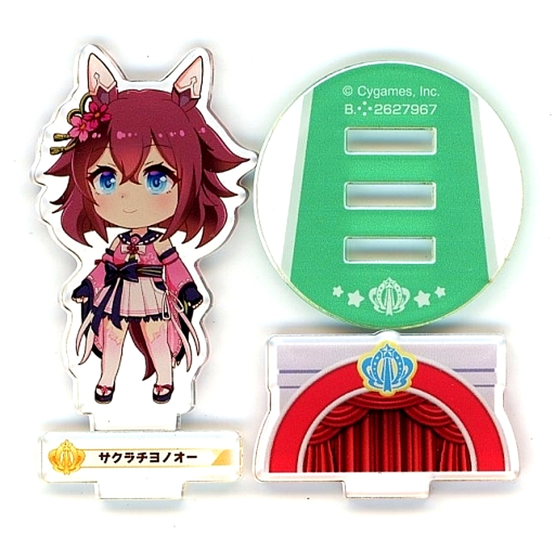 Sakura Chiyono O Rare Ver. with Background Base Uma Musume Pretty Derby Pose in Paddock Acrylic Stand 3 [USED]