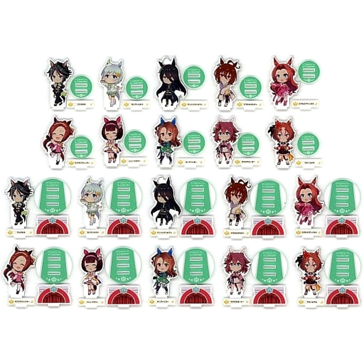 Umamusume: Pretty Derby Fuji Kiseki & Others All 20 Types Set Posing in the Paddock! Acrylic Stand 3 Acrylic Stands [USED]