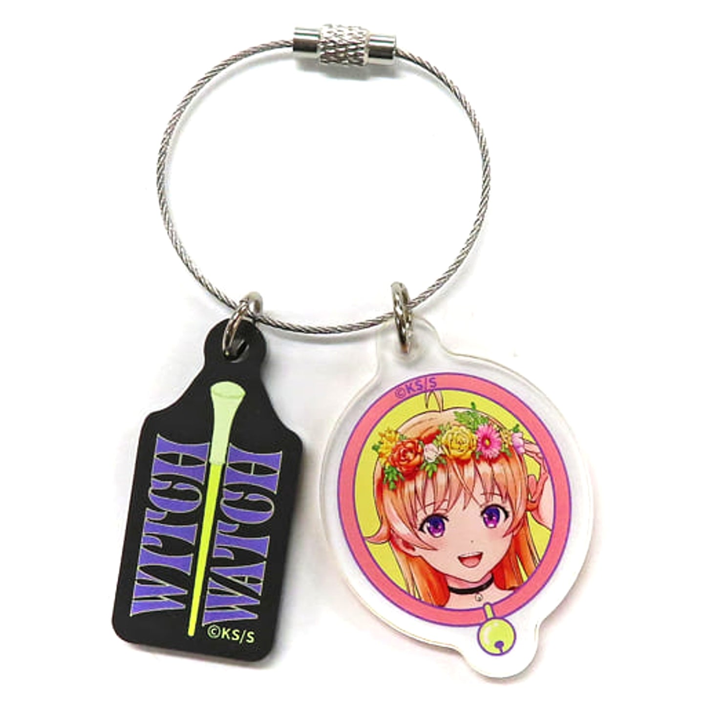 Witch Watch Nico Wakatsuki Motif Double Acrylic Keychain Keychains [USED]