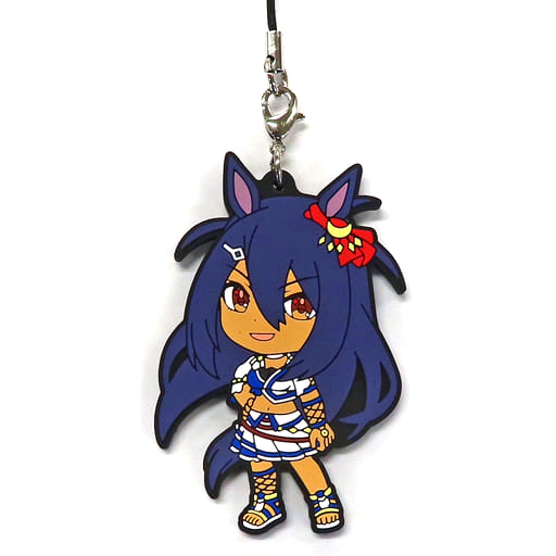 Umamusume: Pretty Derby Hishi Amazon Ichiban Kuji 4th Rubber Mascot Kyunchara Illustrations Prize H Keychains [USED]