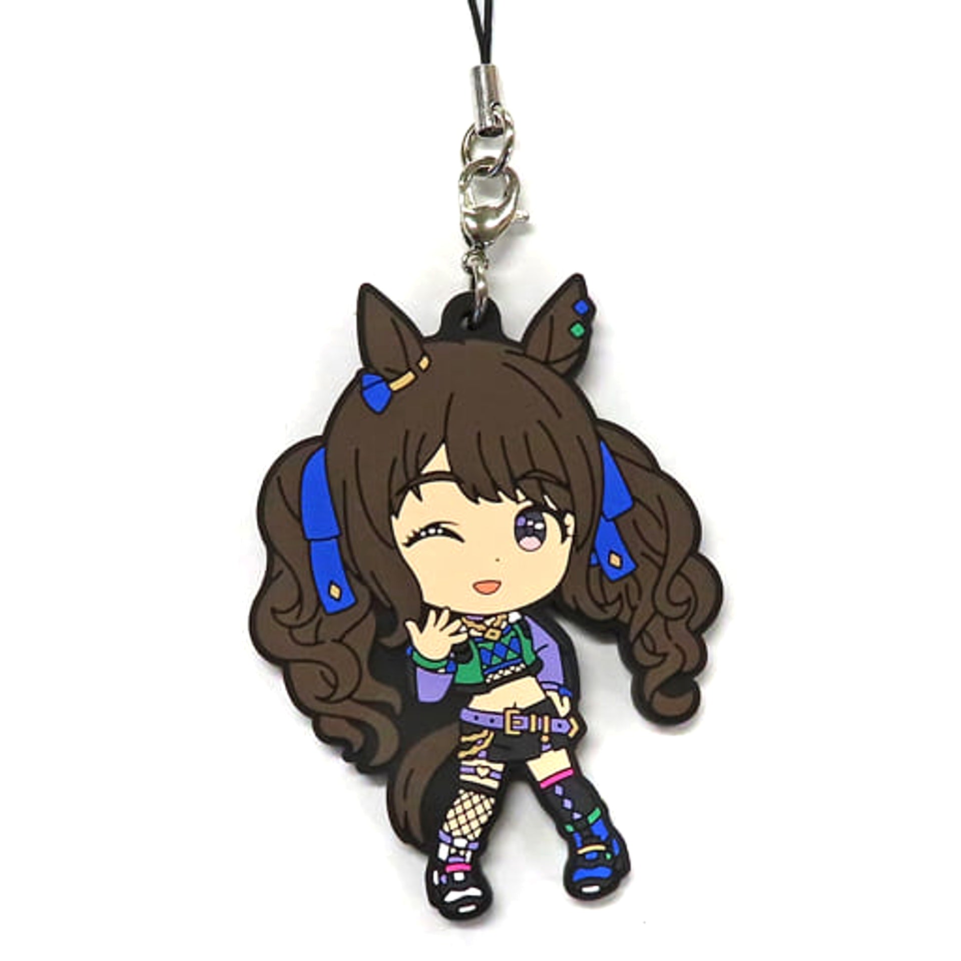 Umamusume: Pretty Derby Tosen Jordan Ichiban Kuji 4th Rubber Mascot Kyunchara Illustrations Prize H Keychains [USED]