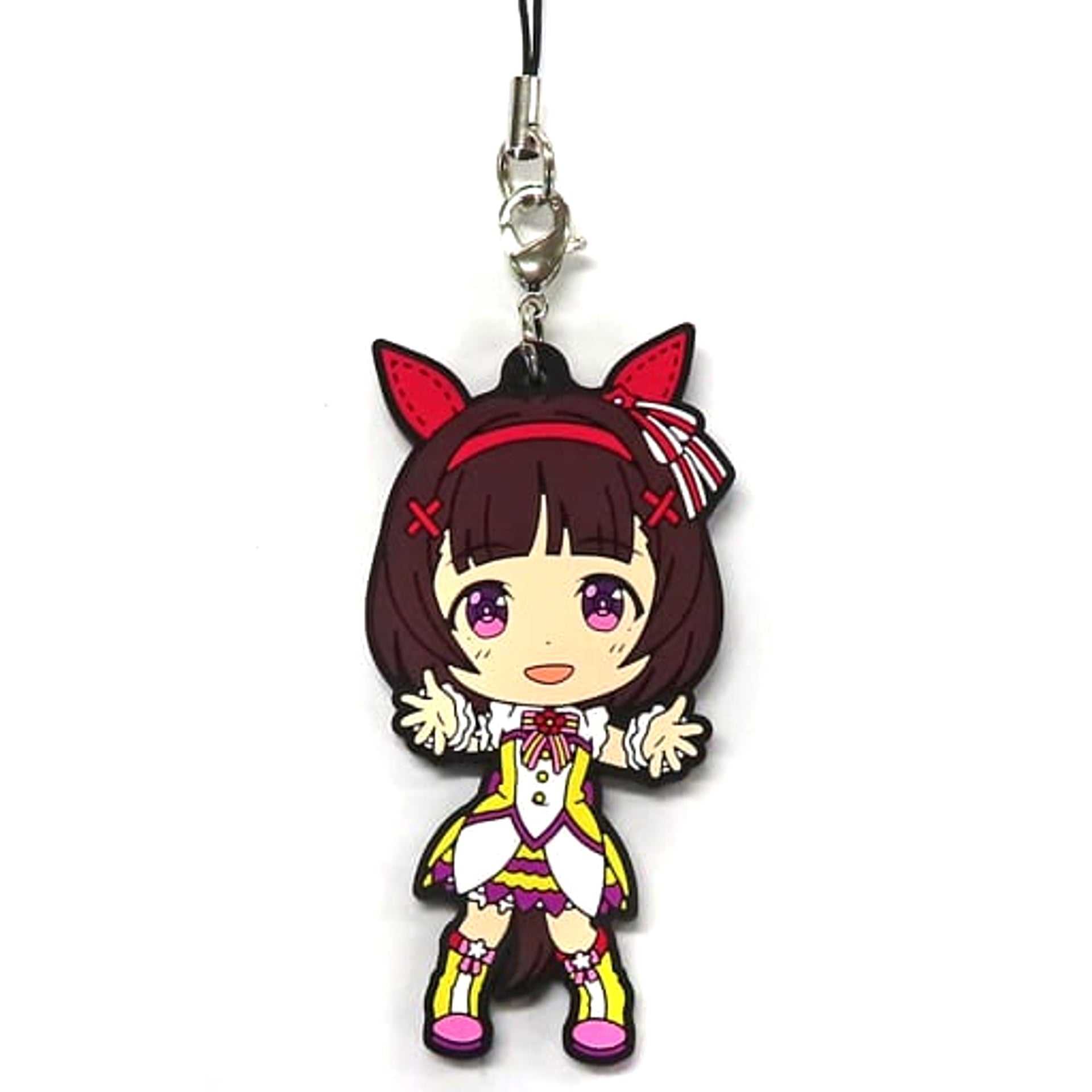 Umamusume: Pretty Derby Nishino Flower Ichiban Kuji 4th Rubber Mascot Kyunchara Illustrations Prize H Keychains [USED]