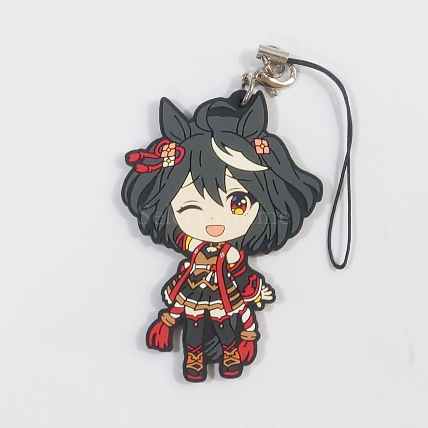 Umamusume: Pretty Derby Kitasan Black Ichiban Kuji 4th Rubber Mascot Kyunchara Illustrations Prize H Keychains [USED]