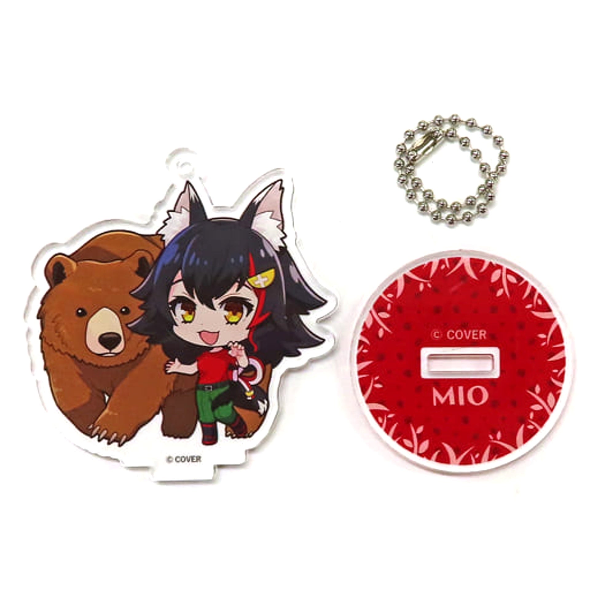 hololive x Tobu Zoo Ookami Mio Trading Acrylic Stand Mini Character ver. Acrylic Stands [USED]
